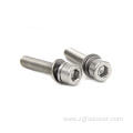 Round head screw with washer Hex socket head screw